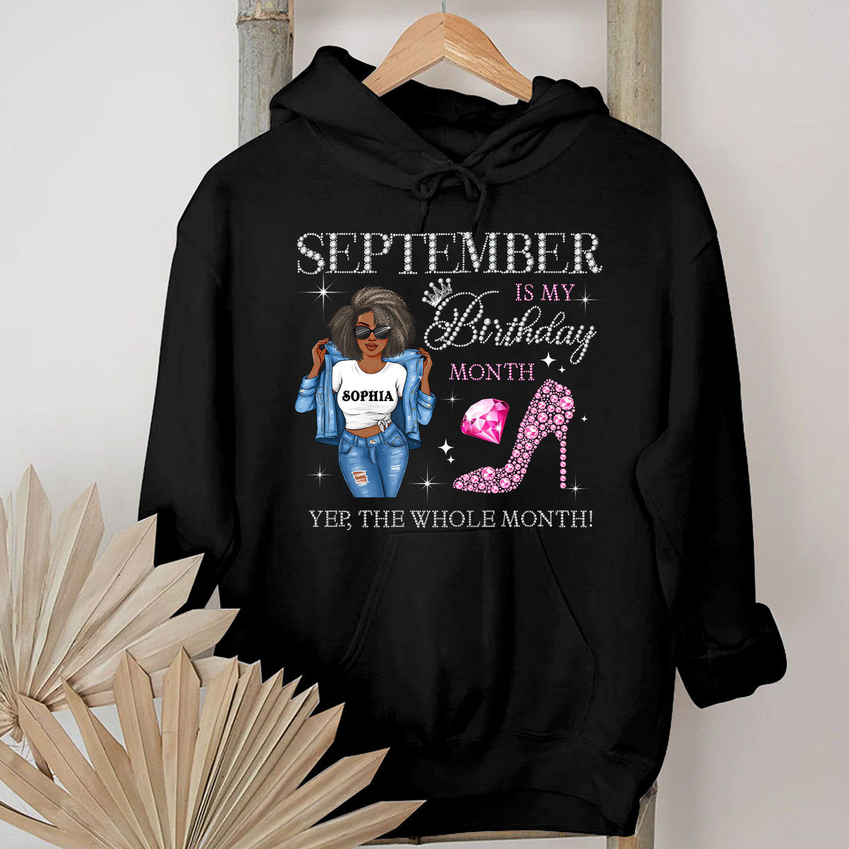 September Birthday Shirt, Custom Birthday Shirt, Queens Born In September, September Birthday Shirts For Woman, September Birthday Gifts, September Is My Birthday Month, Yep The Whole Month-YPT-HMT