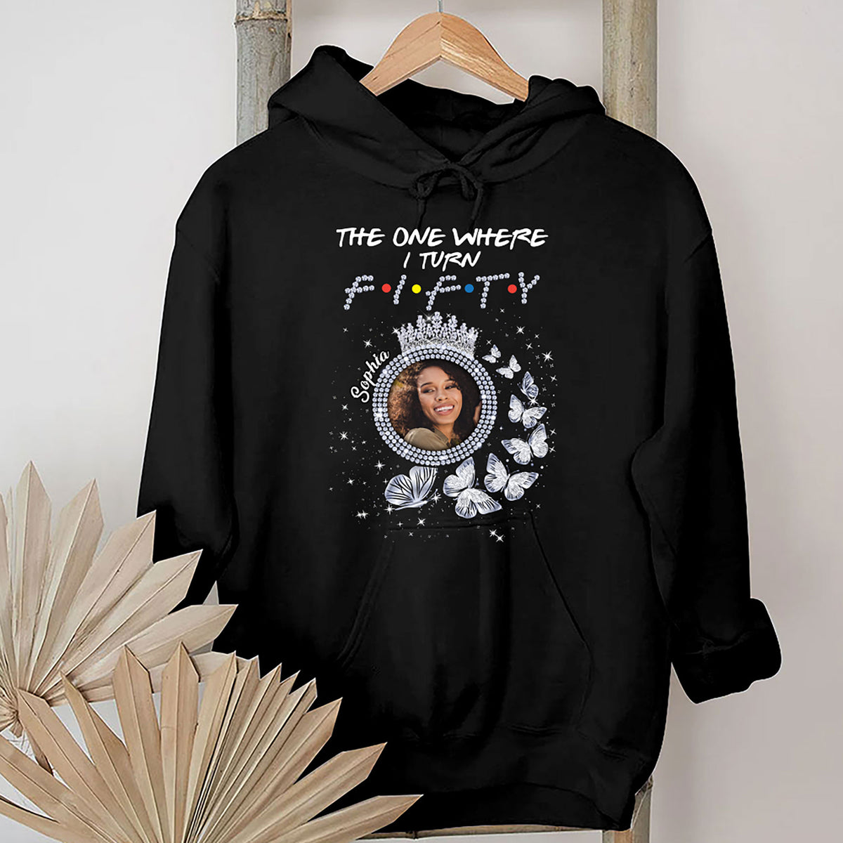 Custom Face Photo 50&#39;s Birthday Shirt, 50th Birthday Unique T Shirt For Woman, Custom Birthday Shirt, Her Gifts For 50 Years Old, Custom Picture Tee, Personalized Birthday Shirt-YPT-HMT