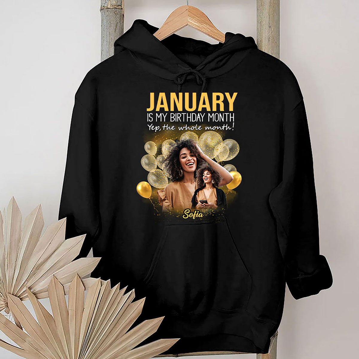 Custom January Birthday Shirt For Woman, Queens Are Born In January Gifts, Melanin Afro Woman Shirt, Black Girl Tee, Afro Queen Gift-YPT-HMT
