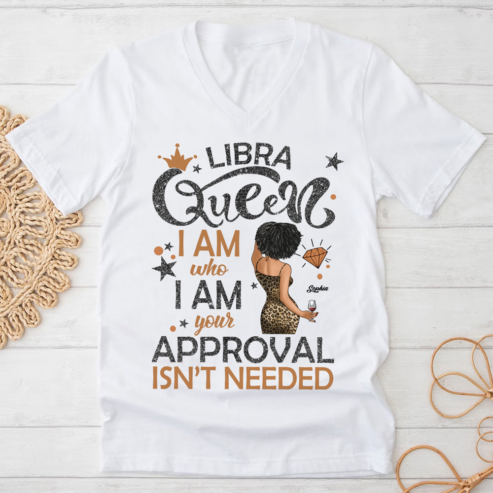 Personalized Libra Girl, Libra Birthday Shirts For Woman, Libra Birthday Month, Libra Cotton T-Shirt For Her-YPT-HCT