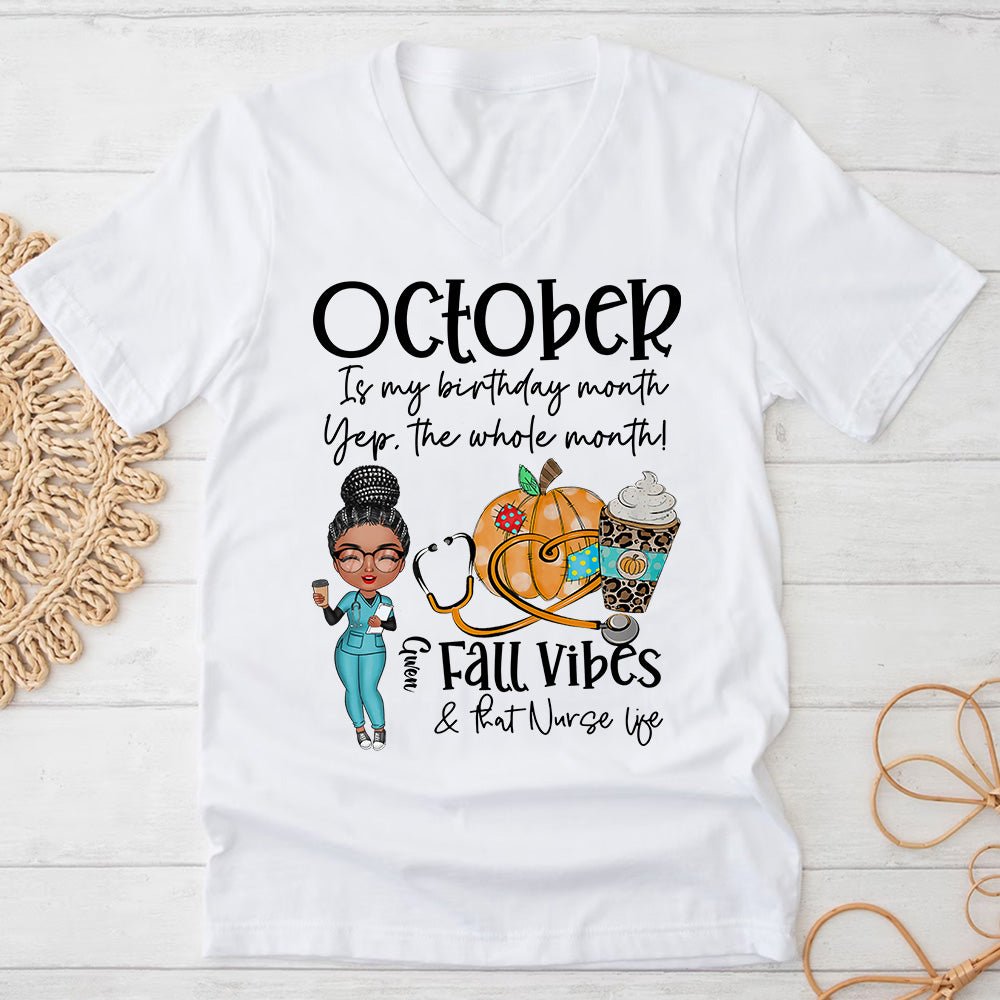 October Birthday Shirt, Custom Birthday Shirt, Queens Are Born In October Birthday Shirts For Woman