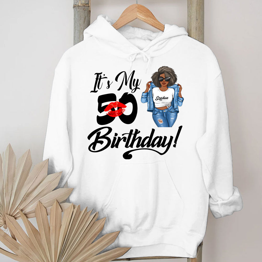50th Birthday Unique T Shirt For Woman, Custom Birthday Shirt, Her Gifts For 50 Years Old, Custom Picture Tee, Personalized Birthday Shirt-YPT-HMT