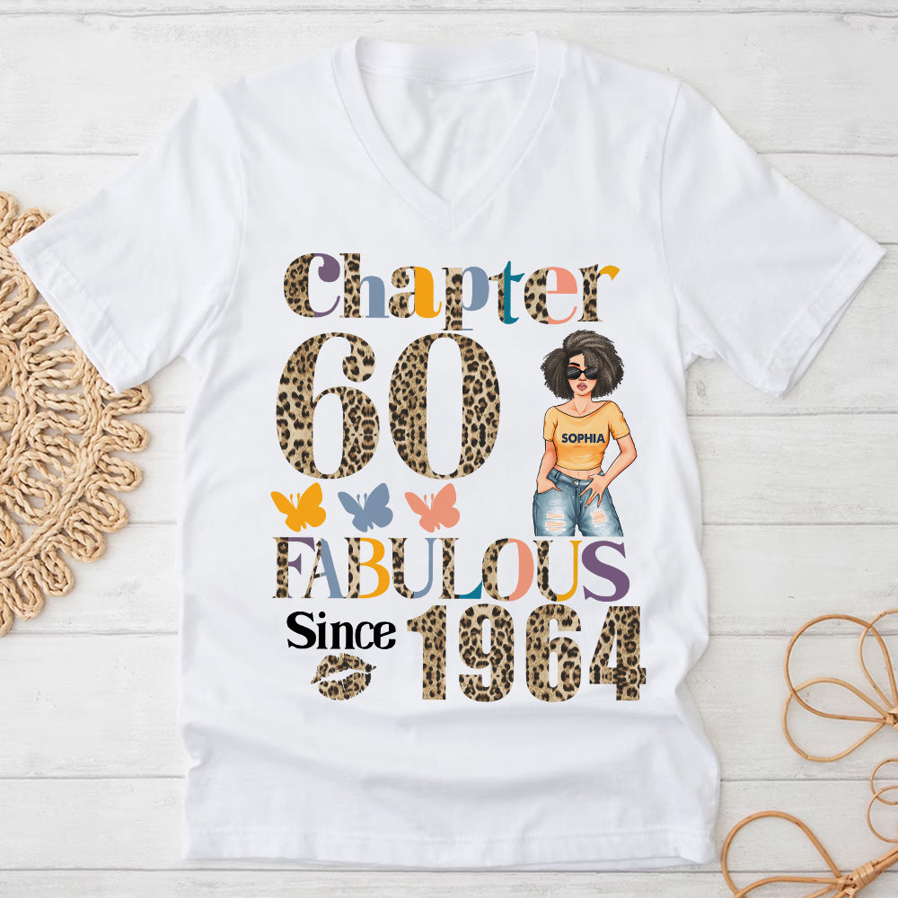 Chapter 60, Fabulous Since 1964 60th Birthday Unique T Shirt For Woman, Custom Birthday Shirt, Her Gifts For 60 Years Old , Turning 60 Birthday Cotton Shirt - YPT-HCT