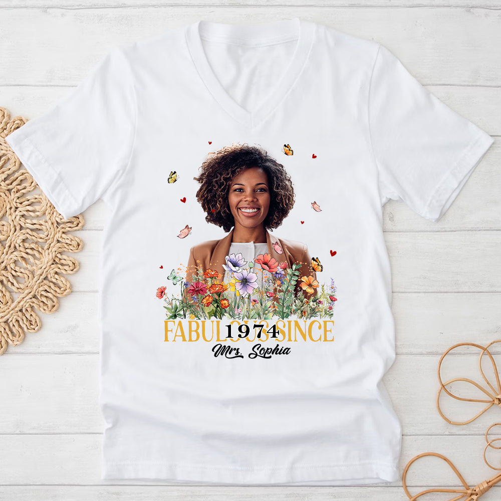 50th Birthday Shirts, Custom Birthday Shirts, Turning 50 Shirt, Gifts For Women Turning 50, 50 And Fabulous Shirt, 1974 Shirt - ALK