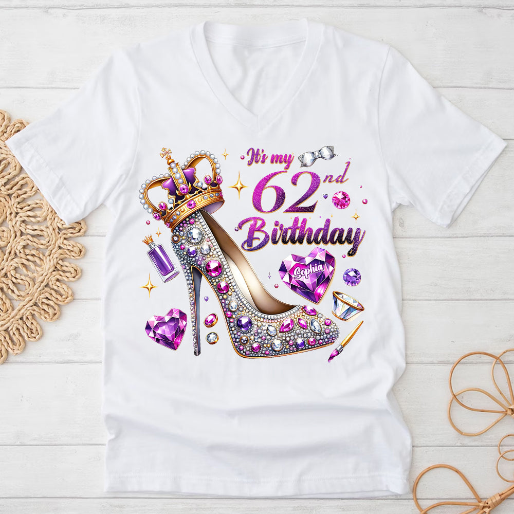 62nd Birthday Shirts, Custom Birthday Shirts, Turning 62 Shirt, Gifts For Women Turning 62, 62nd Birthday Shirts For Her-YPT-ALK