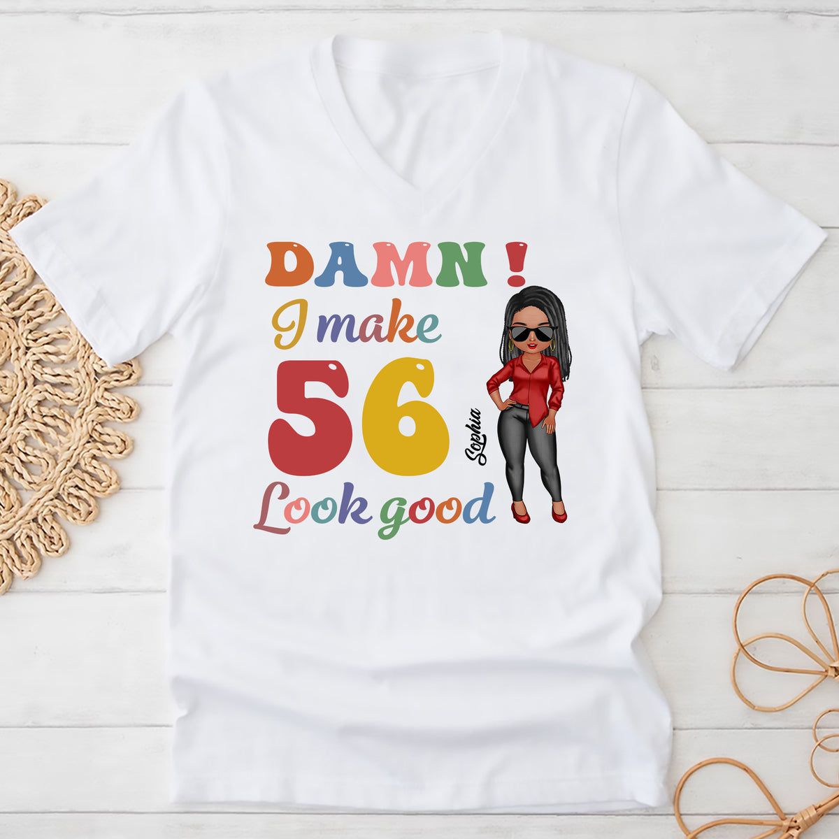56th Birthday Shirts, Custom Birthday Shirts, Turning 56 Shirt, Gifts For Women Turning 56, 56 And Fabulous Shirt, 1968 Shirt - ALK