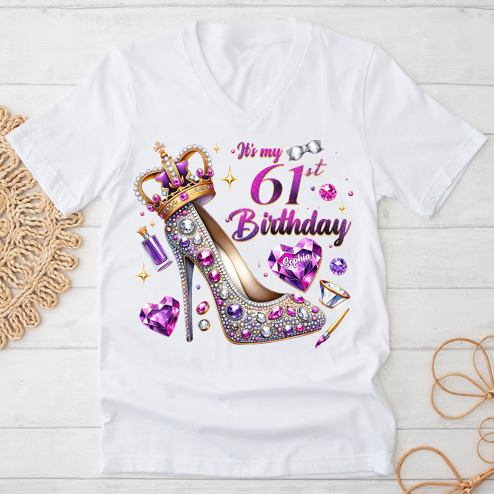 61st Birthday Shirts, Custom Birthday Shirts, Turning 61 Shirt, Gifts For Women Turning 61, 61st Birthday Shirts For Her-YPT-ALK