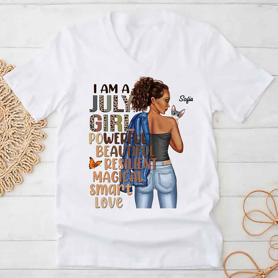 July Birthday Shirt, Custom Birthday Shirt, Queens Born In July, July Birthday Shirts For Woman, July Birthday Gifts -YPT-ALK