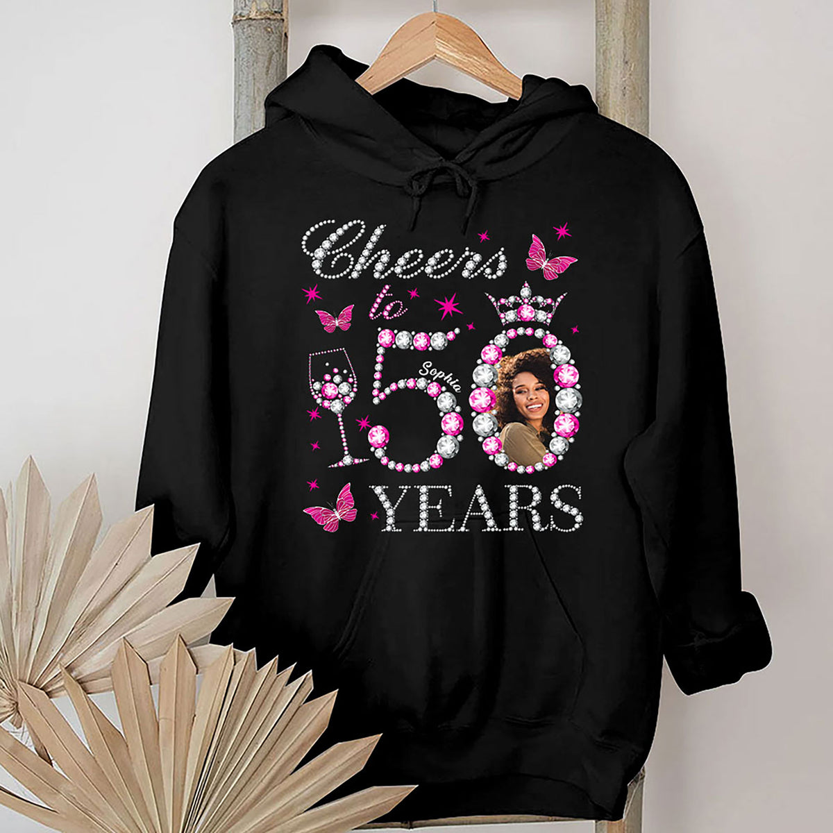 Custom Face Photo 50&#39;s Birthday Shirt, 50th Birthday Unique T Shirt For Woman, Custom Birthday Shirt, Her Gifts For 50 Years Old, Custom Picture Tee, Personalized Birthday Shirt-YPT-HMT