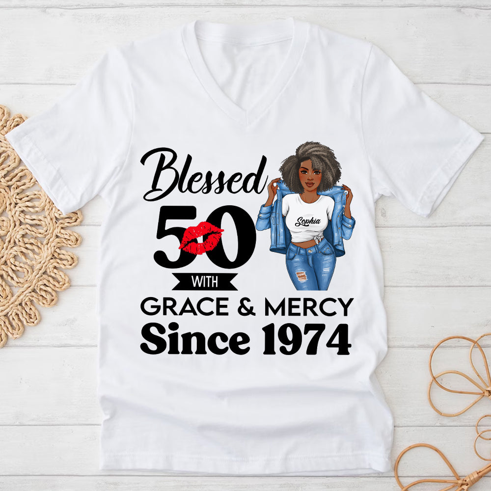 Personalized 50th birthday gifts ideas 50th birthday shirt for her back in 1974 turning 50 shirts 50th birthday t shirts for woman-YPT-HCT