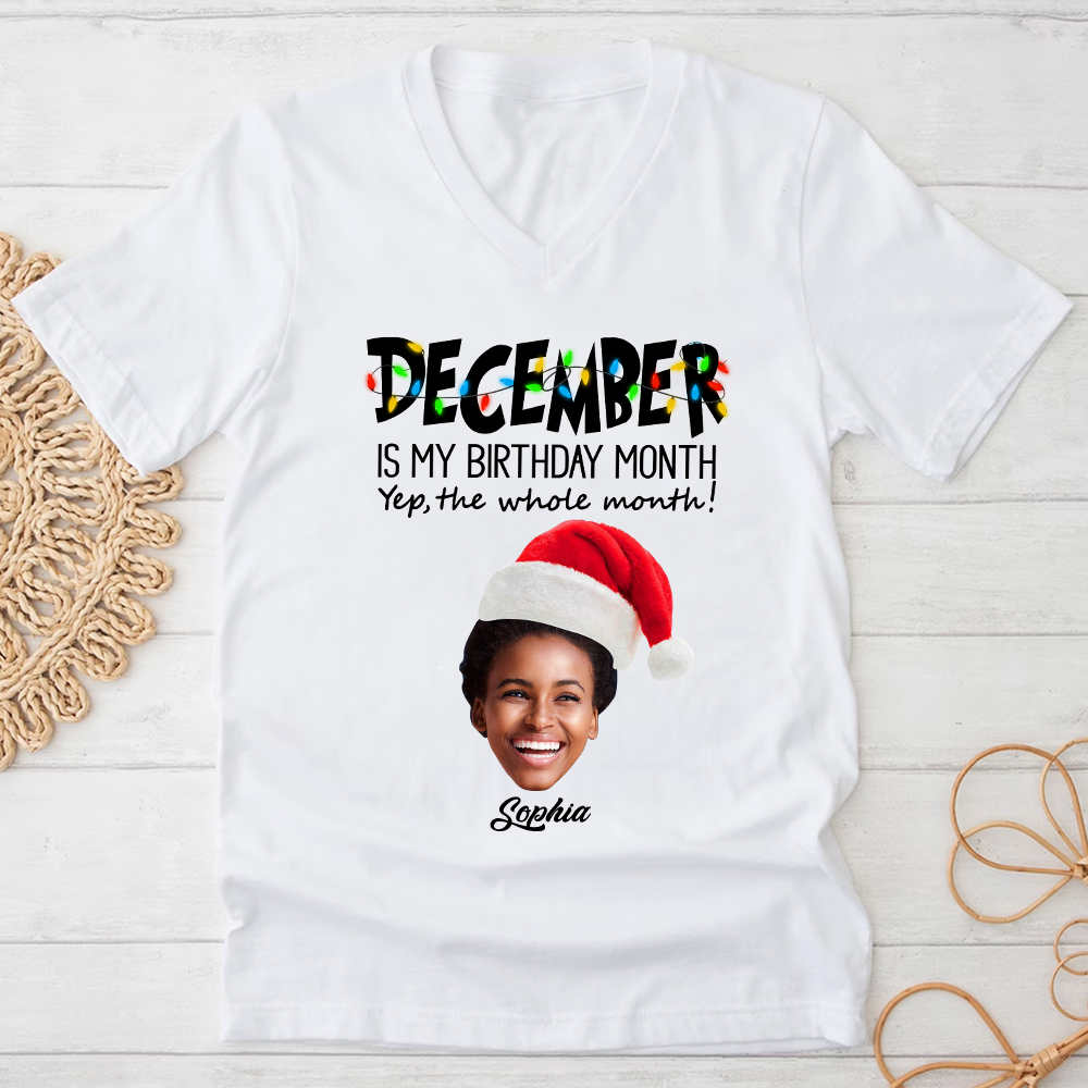 December Birthday Shirt, Custom Birthday Shirt, Queen Was Born In December Birthday Shirts For Woman