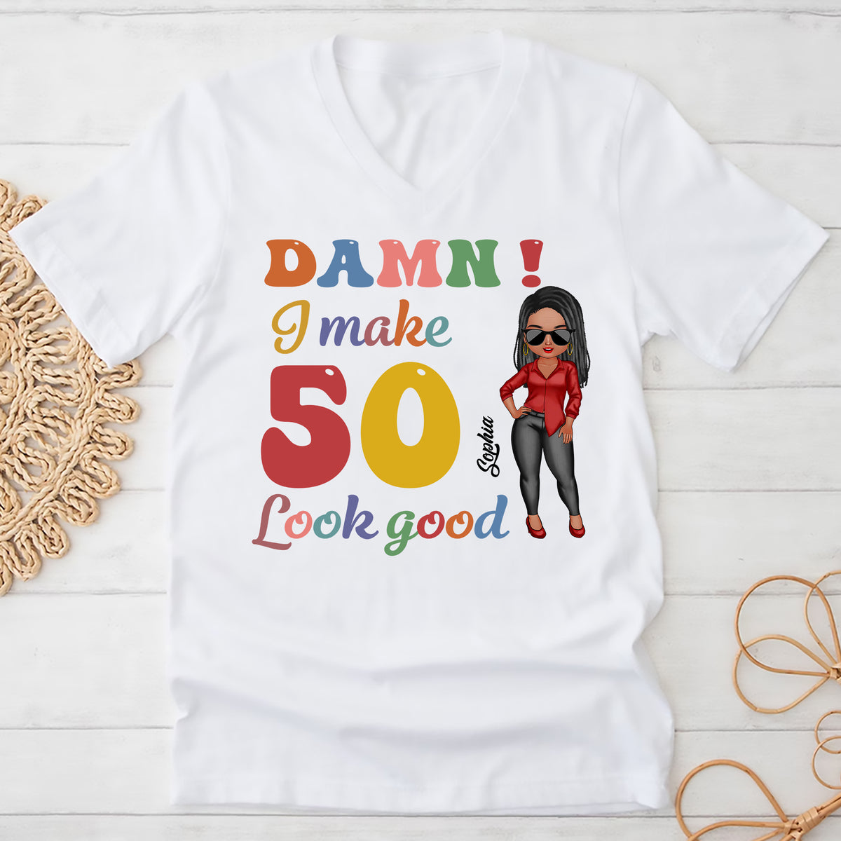 50th Birthday Shirts, Custom Birthday Shirts, Turning 50 Shirt, Gifts For Women Turning 50, 50 And Fabulous Shirt, 1974 Shirt - ALK