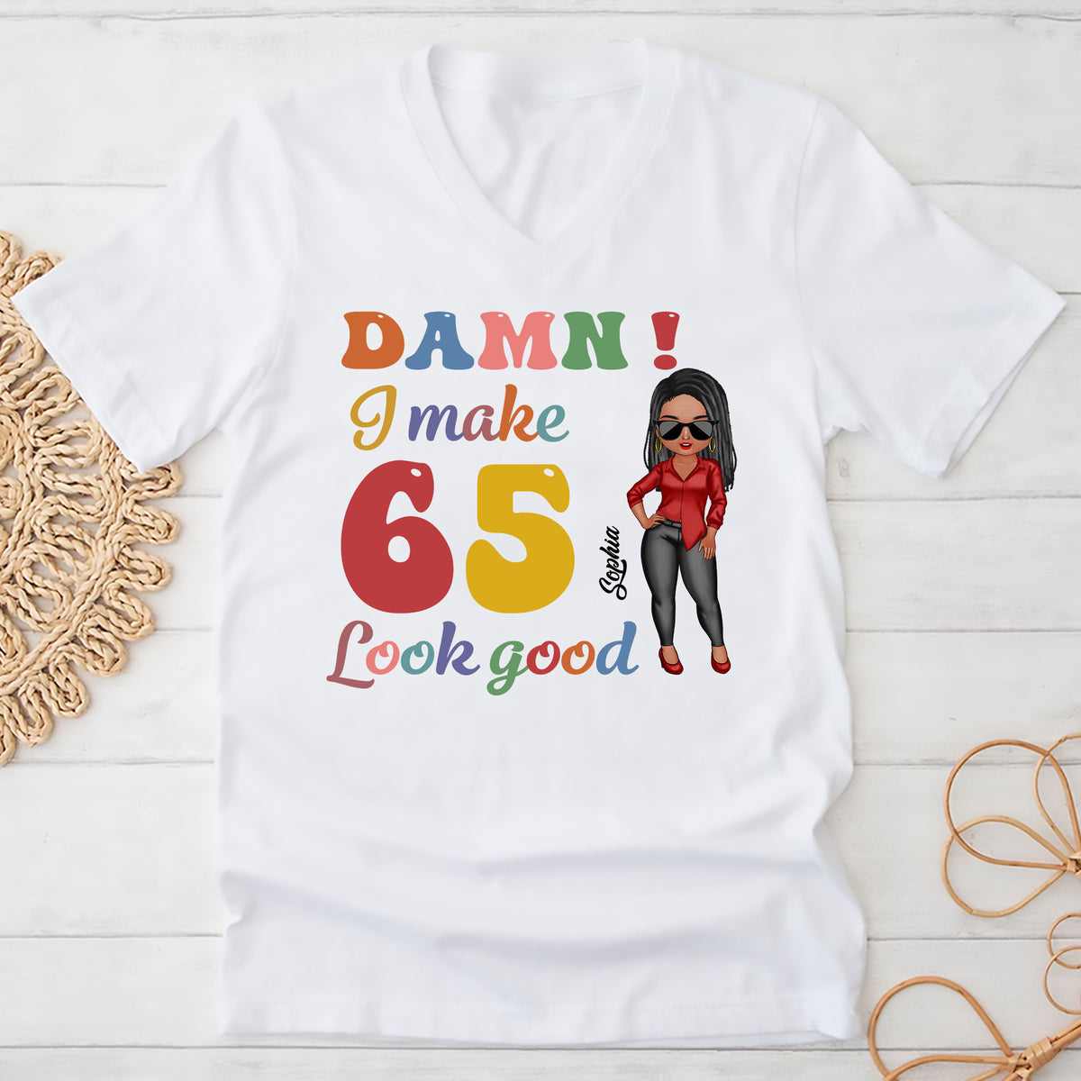 65th Birthday Shirts, Custom Birthday Shirts, Turning 65 Shirt, Gifts For Women Turning 65, 65 And Fabulous Shirt, 1959 Shirt - ALK