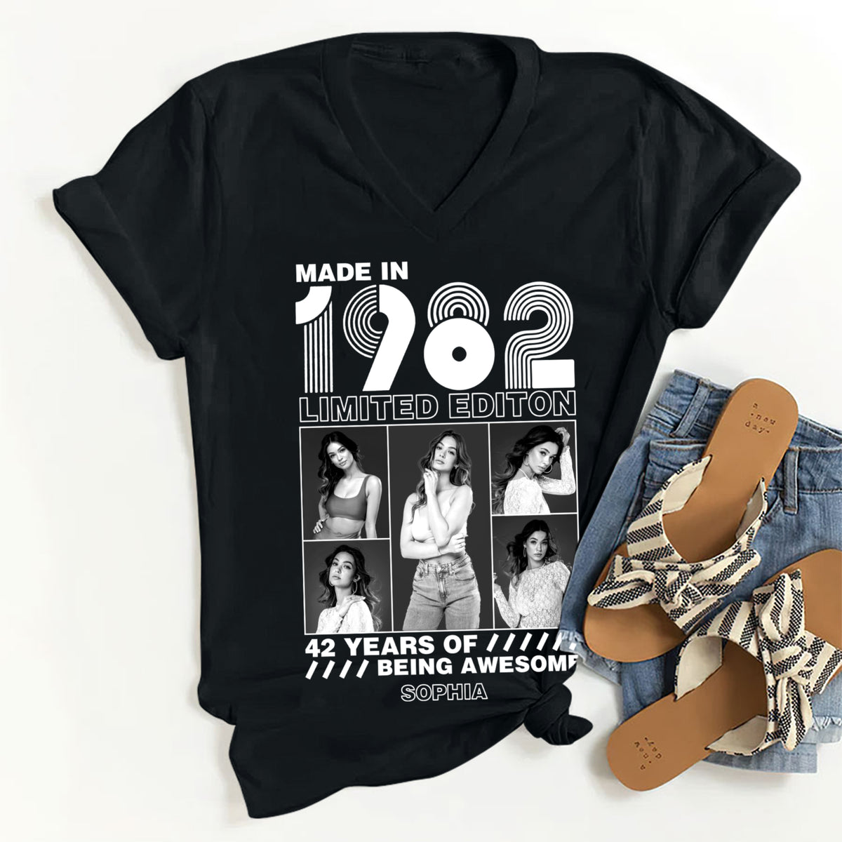 42nd Birthday Shirts, Custom Birthday Shirts, Turning 42 Shirt, Gifts For Women Turning 42, 42 And Fabulous Shirt -YPT-TLT