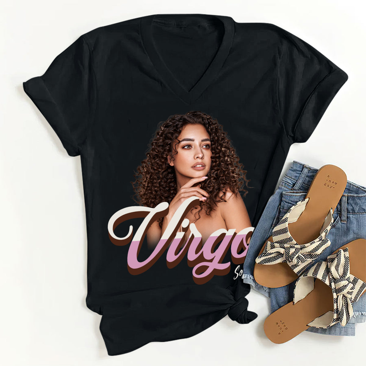 Custom Birthday Shirt, Virgo Zodiac t shirt, Virgo Birthday shirt, Virgo t shirts for ladies, Virgo queen t shirt, Virgo Queen Birthday shirt-YPT-TLT