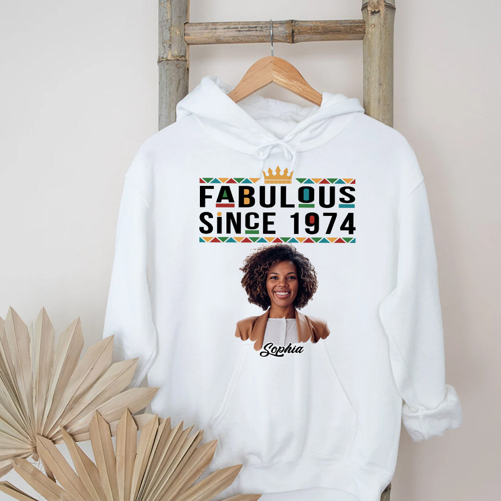 50th Birthday Shirts, Custom Birthday Shirts, Turning 50 Shirt, Gifts For Women Turning 50, 50 And Fabulous Shirt, 1974 Shirt - HCT