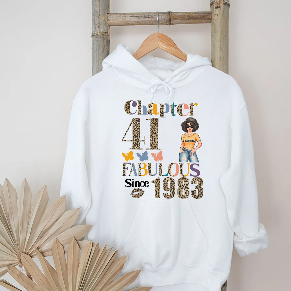 Chapter 41, Fabulous Since 1983 41st Birthday Unique T Shirt For Woman, Custom Birthday Shirt, Her Gifts For 41 Years Old , Turning 41 Birthday Cotton Shirt - YPT-HCT