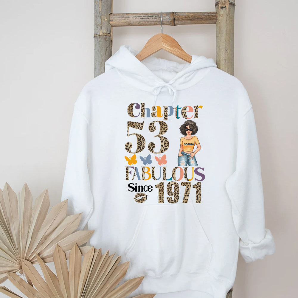 Chapter 53, Fabulous Since 1971 53rd Birthday Unique T Shirt For Woman, Custom Birthday Shirt, Her Gifts For 53 Years Old , Turning 53 Birthday Cotton Shirt - YPT-HCT