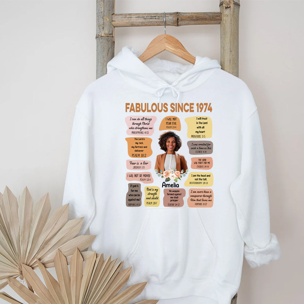 50th Birthday Shirts, Custom Birthday Shirts, Turning 50 Shirt, Gifts For Women Turning 50, 50 And Fabulous Shirt, 1974 Shirt - ALK