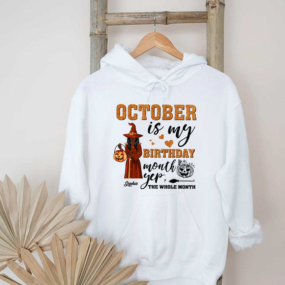 Personalized October Birthday Shirt, Custom Birthday Shirt, Queens are Born In October, October Birthday Shirts For Woman, October Birthday Gifts-YPT-ALK