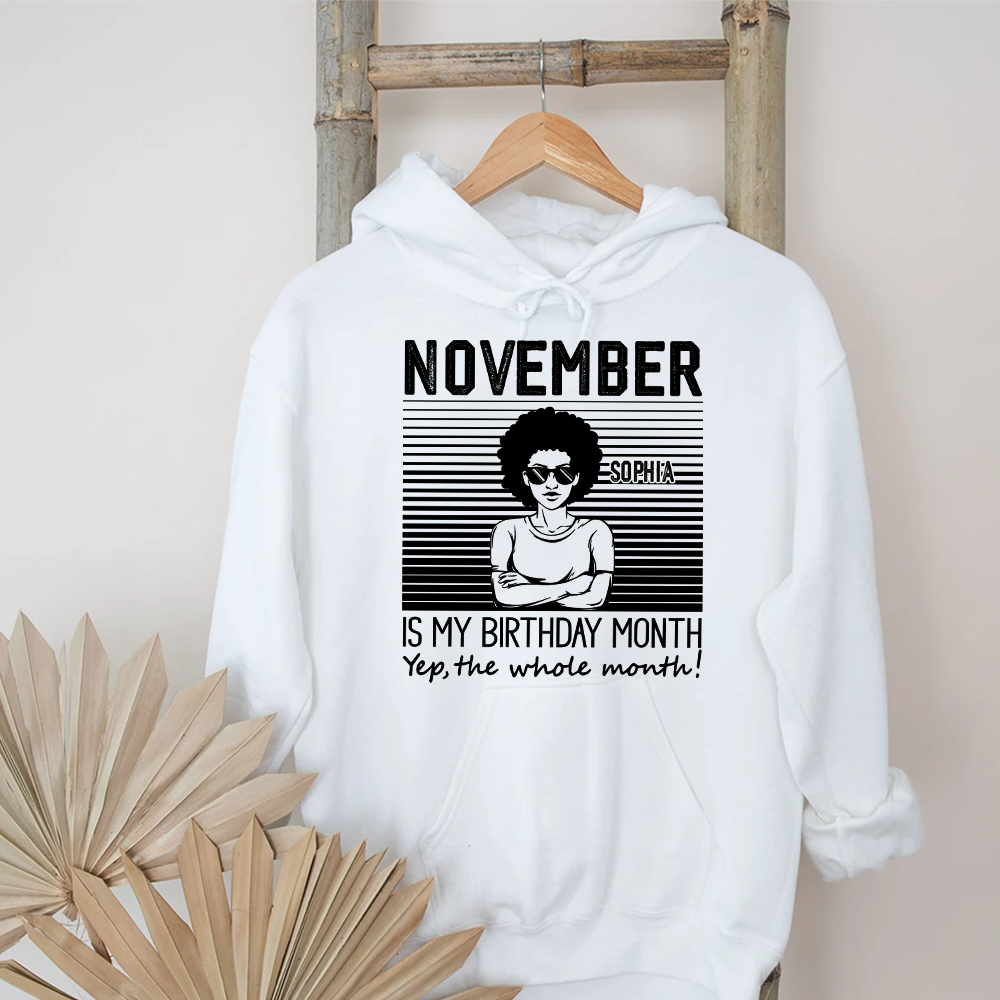 November Birthday Shirt, Custom Birthday Shirt, Queen Was Born In November, November Birthday Shirts For Woman, November Birthday Gifts