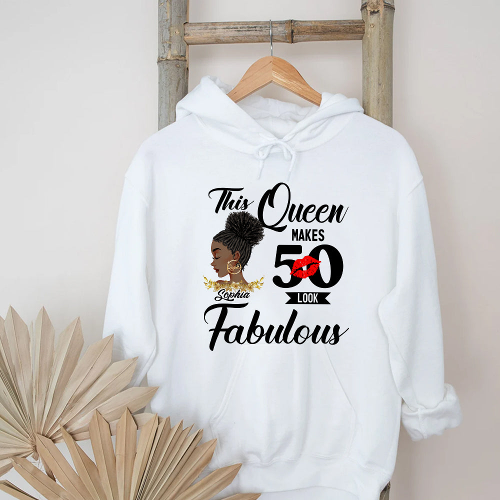 Personalized 50th Birthday Unique T Shirt For Woman, Custom Birthday Shirt, Her Gifts For 50 Years Old , Turning 50 Birthday Cotton Shirt-YPT-HCT