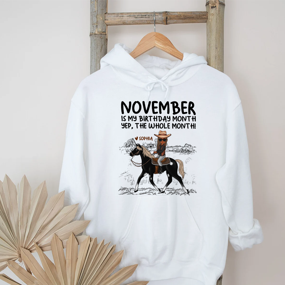 November Birthday Shirt, Custom Birthday Shirt, November Birthday Shirts For Woman, November Birthday Gifts, Who loves Horses