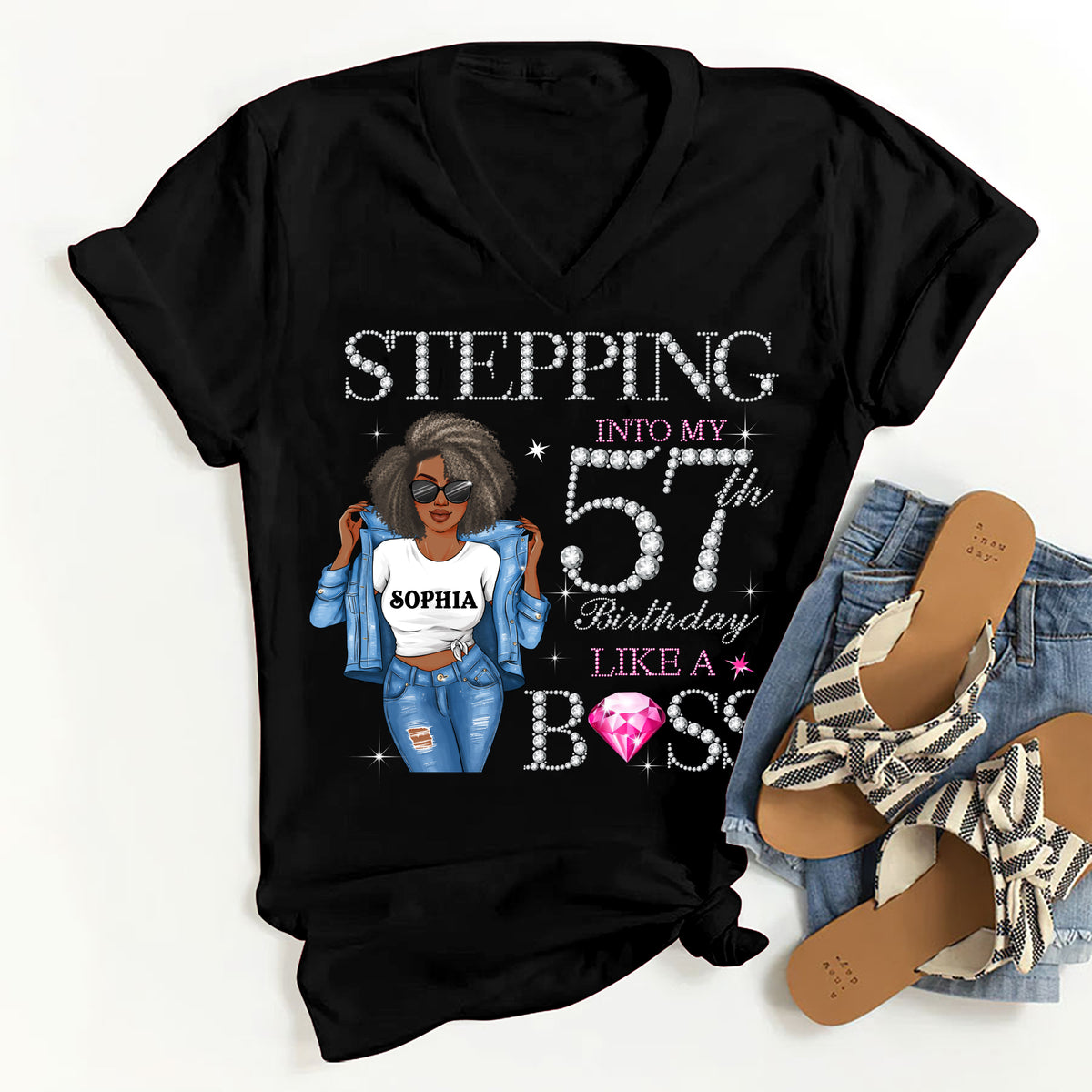 Chapter 57, Fabulous Since 1968 57th Birthday Unique T Shirt For Woman, Custom Birthday Shirt, Her Gifts For 57 Years Old , Turning 57 Birthday Cotton Shirt-YPT-HMT