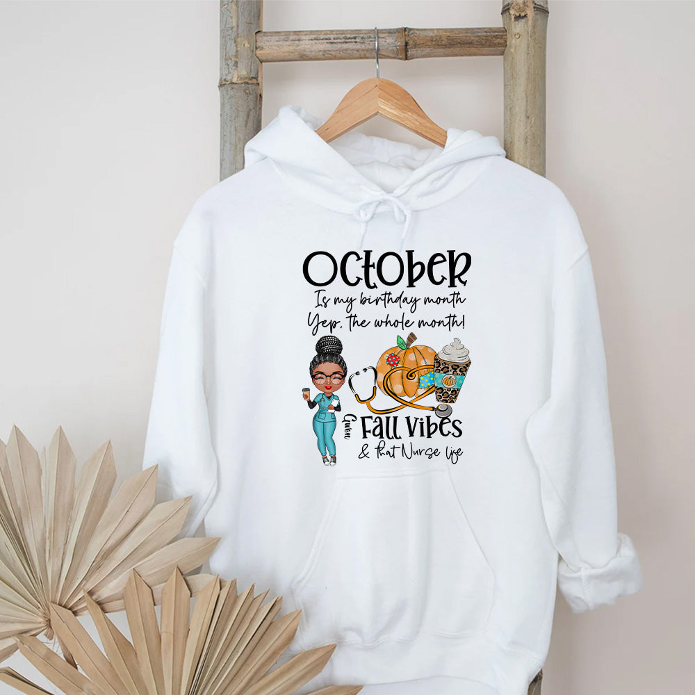 October Birthday Shirt, Custom Birthday Shirt, Queens Are Born In October Birthday Shirts For Woman