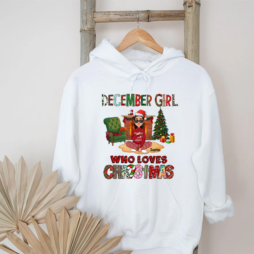 December Christmas Shirt, Custom Christmas Shirt, Queen Was Born In December, December Christmas Shirts For Woman, December Christmas Gifts