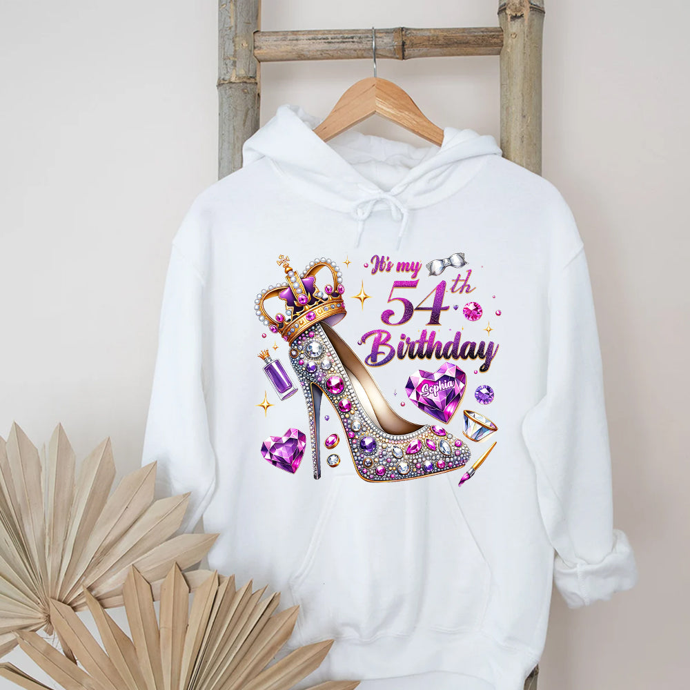 54th Birthday Shirts, Custom Birthday Shirts, Turning 54 Shirt, Gifts For Women Turning 54, 54 And Fabulous Shirt, 54th Birthday Shirts For Her-YPT-ALK