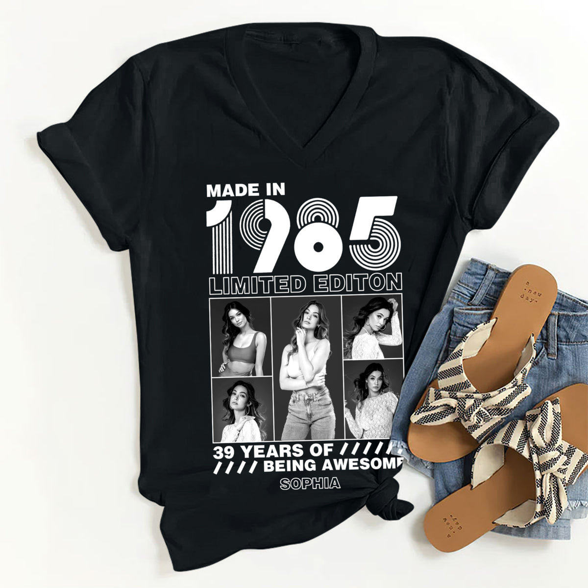 39th Birthday Shirts, Custom Birthday Shirts, Turning 39 Shirt, Gifts For Women Turning 39, 39 And Fabulous Shirt -YPT-TLT