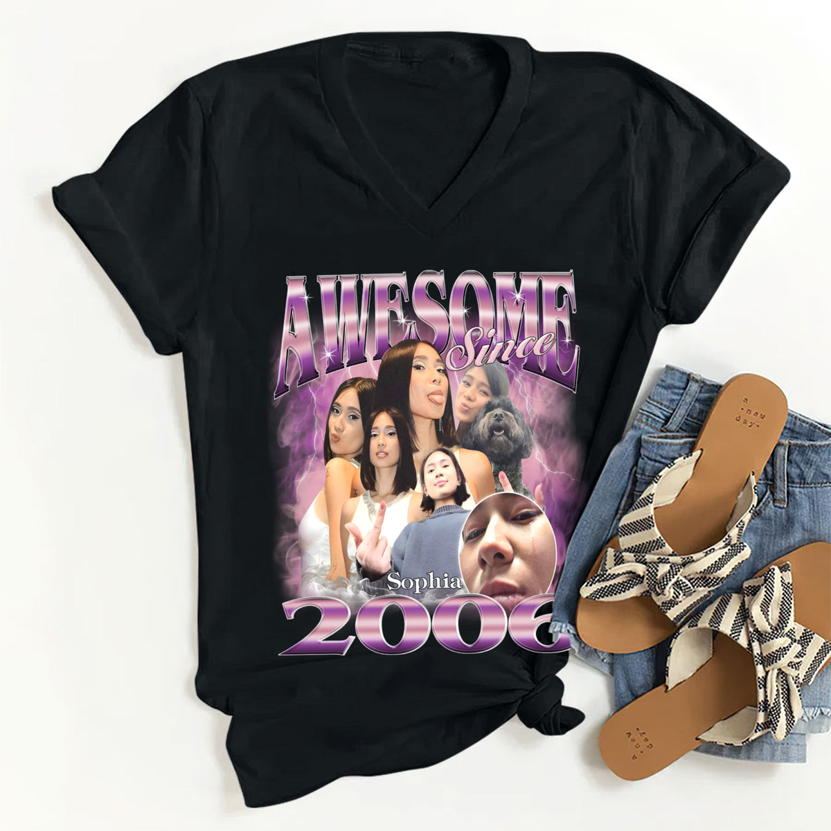 18th Birthday Shirts For Her, Personalised 18th Birthday Gifts, 2006 T Shirt, 18 And Fabulous Shirt, 18th Birthday Shirt Ideas, Gift Ideas 18th Birthday Woman-YPT-TLT