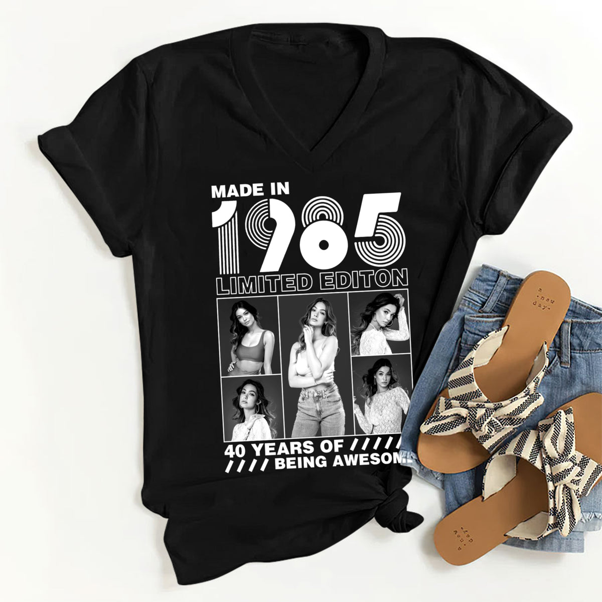 40th Birthday Shirts, Custom Birthday Shirts, Turning 40 Shirt, Gifts For Women Turning 40, 40 And Fabulous Shirt -YPT-TLT