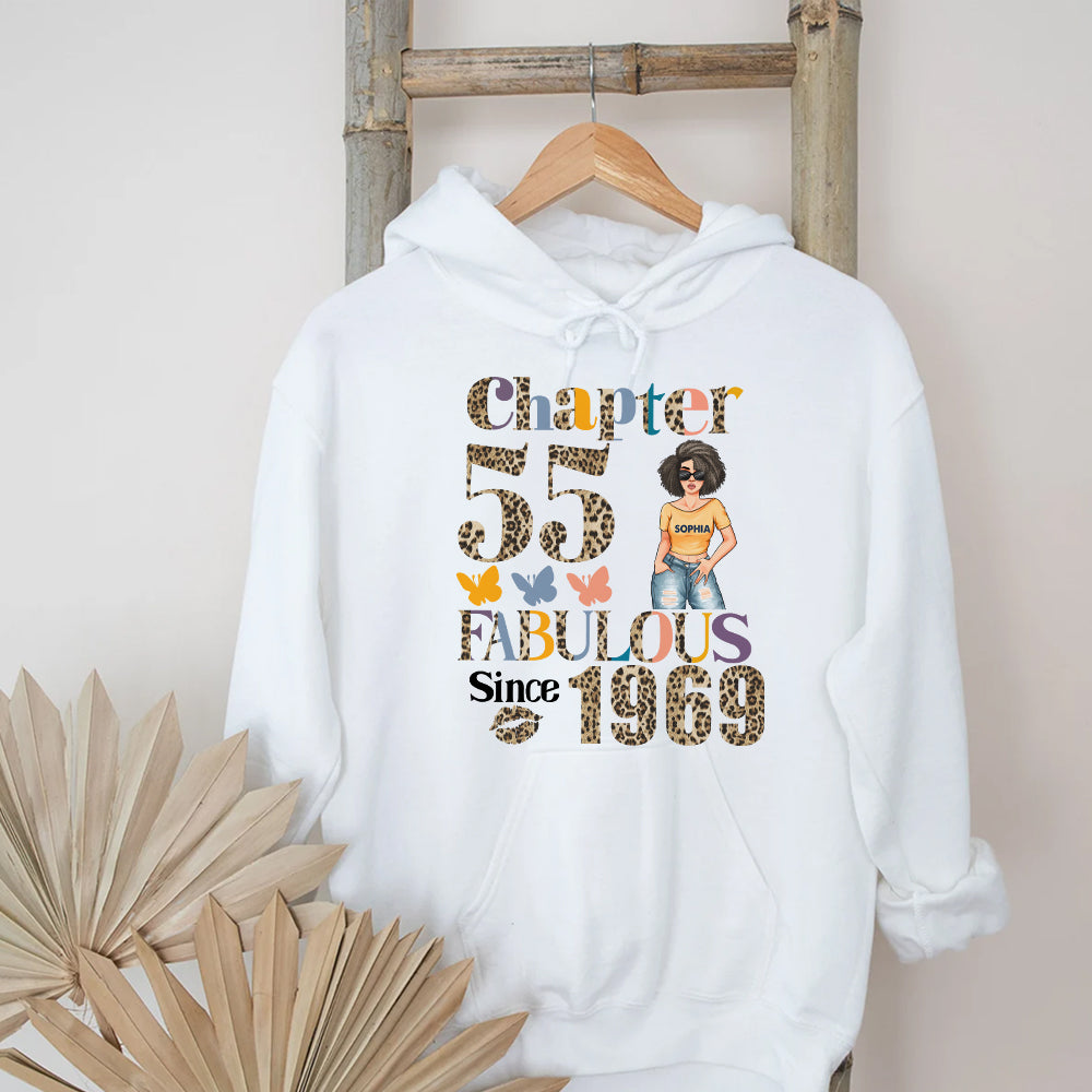Chapter 55, Fabulous Since 1969 55th Birthday Unique T Shirt For Woman, Custom Birthday Shirt, Her Gifts For 55 Years Old , Turning 55 Birthday Cotton Shirt - YPT-HCT