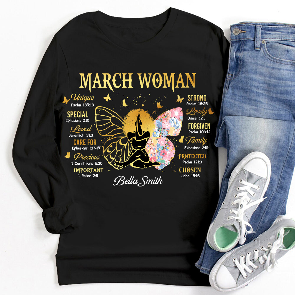 Custom Birthday Shirt, March Birthday Shirts For Woman, March Birthday Gifts