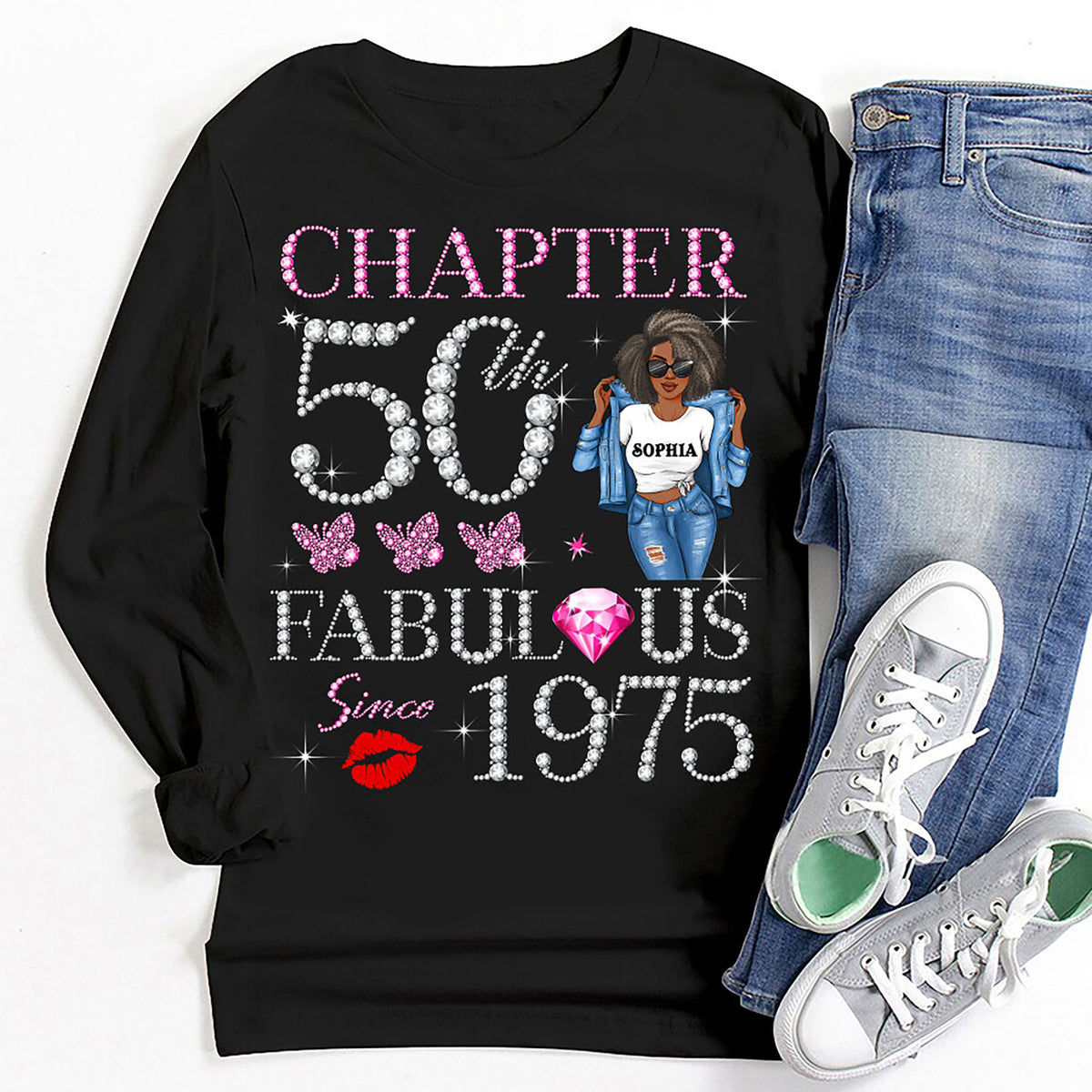 Personalized 50th Birthday Shirts, Custom Birthday Shirts, Turning 50 Shirt, Gifts For Women Turning 50, 50th Birthday Shirts For Her-YPT-HMT