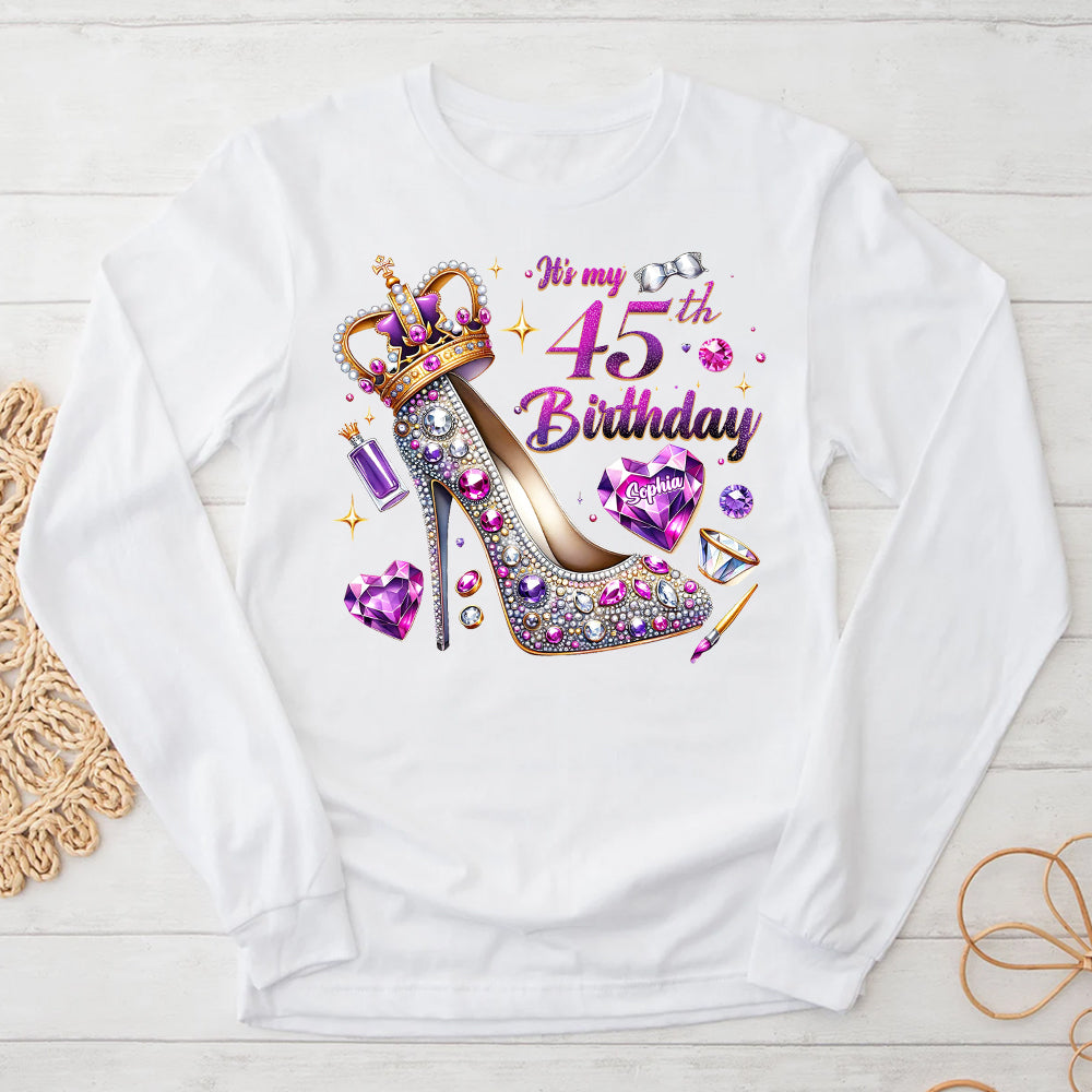 45th Birthday Shirts, Custom Birthday Shirts, Turning 45 Shirt, Gifts For Women Turning 45, 45th Birthday Shirts For Her-YPT-ALK