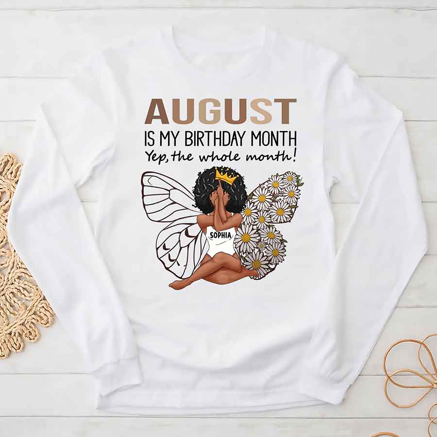 August Birthday Shirt, Custom Birthday Shirt, Queens Born In August, August Birthday Gifts, August Shirts For Woman-YPT-ALK