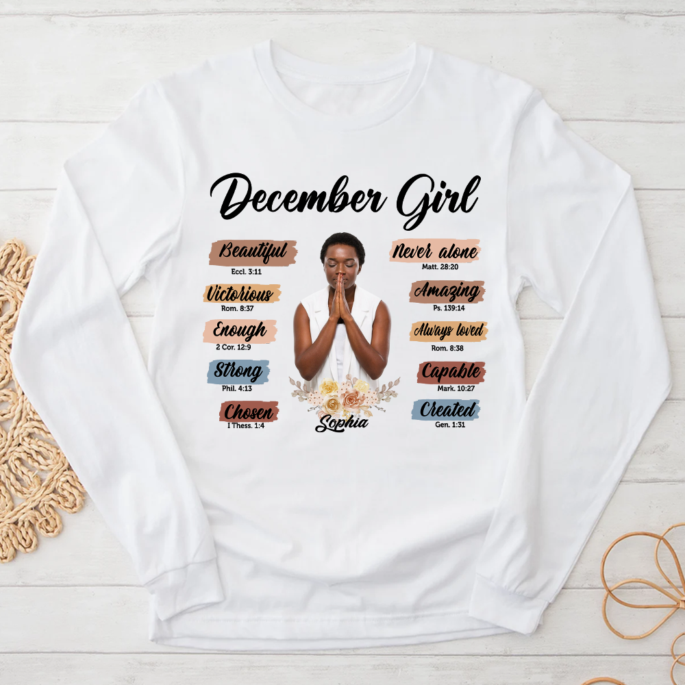 December Birthday Shirt, Custom Birthday Shirt, Queen Was Born In December, December Birthday Shirts For Woman, December Birthday Gifts