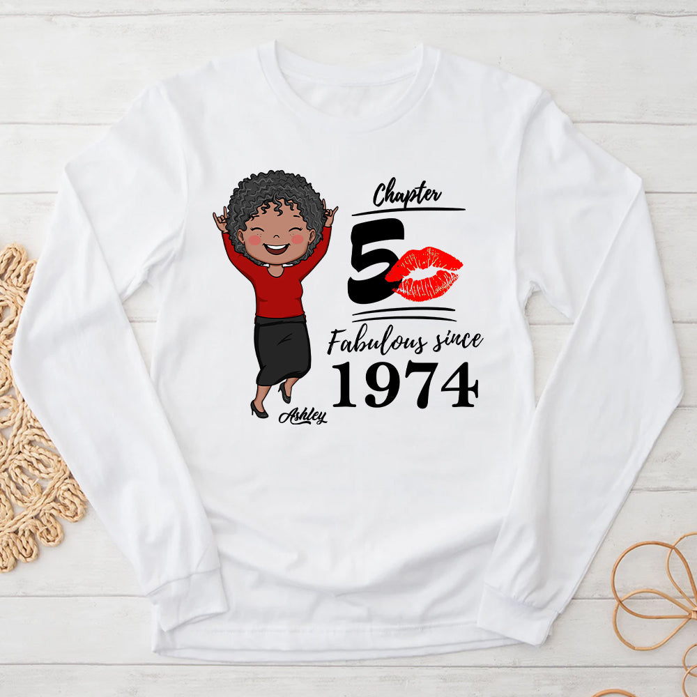 50th Birthday Shirts, Custom Birthday Shirts, Turning 50 Shirt, Gifts For Women Turning 50, 50 And Fabulous Shirt, 1974 Shirt - ALK