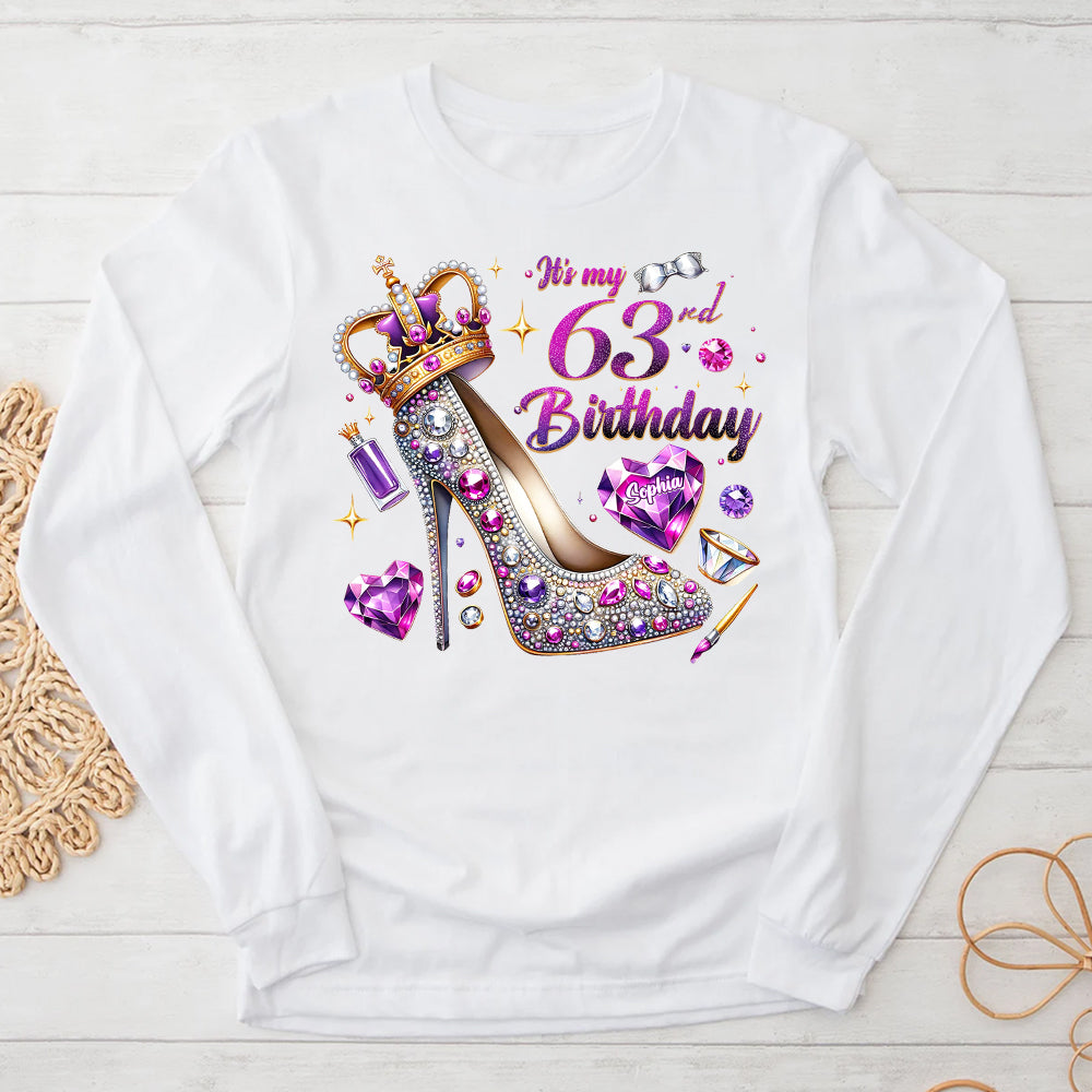 63rd Birthday Shirts, Custom Birthday Shirts, Turning 63 Shirt, Gifts For Women Turning 63, 63rd Birthday Shirts For Her-YPT-ALK