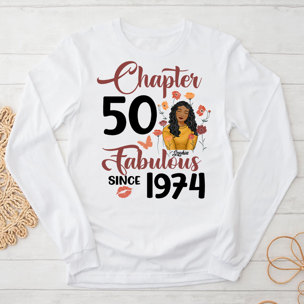 50th Birthday Shirts, Custom Birthday Shirts, Turning 50 Shirt, Gifts For Women Turning 50, 50 And Fabulous Shirt, 1974 Shirt - ALK