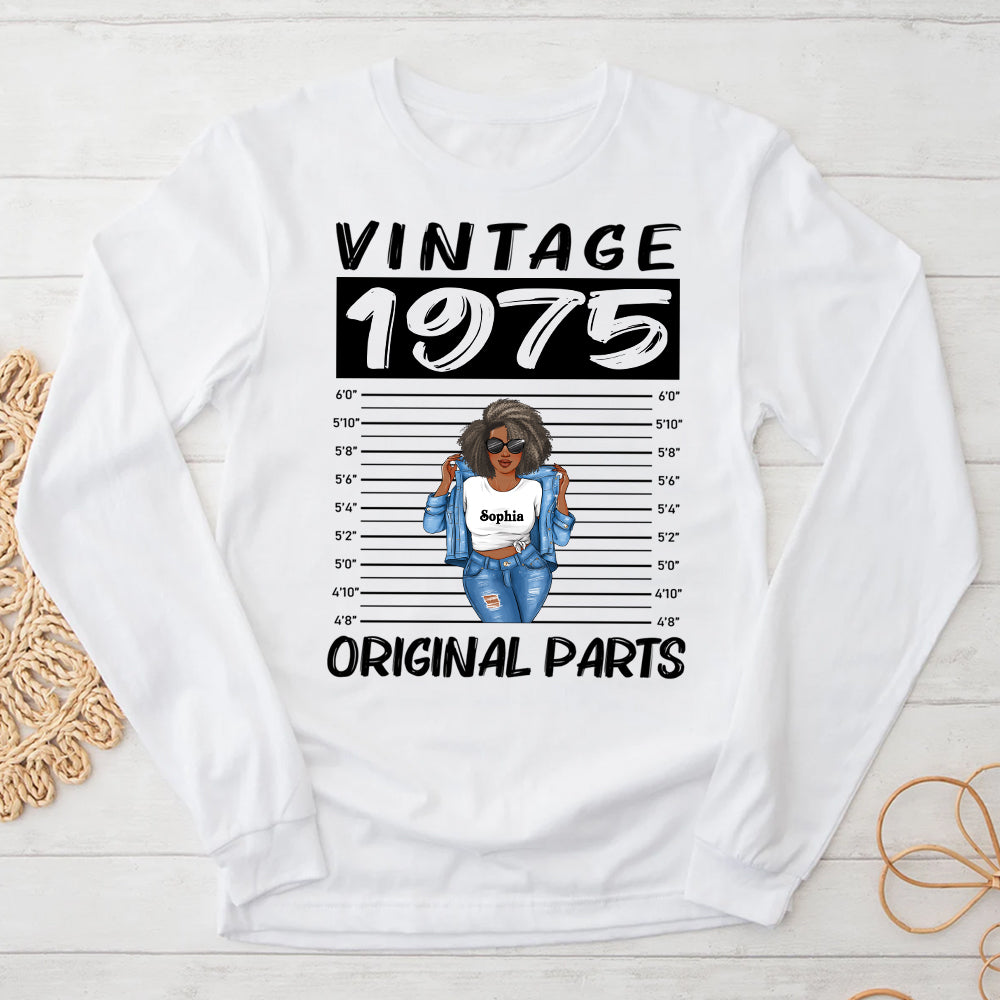 50th Birthday Shirts, Custom Birthday Shirts, Turning 50 Shirt, Gifts For Women Turning 50, 50 And Fabulous Shirt, 1975 Shirt, 50th Birthday Shirts For Her-YPT-ALK