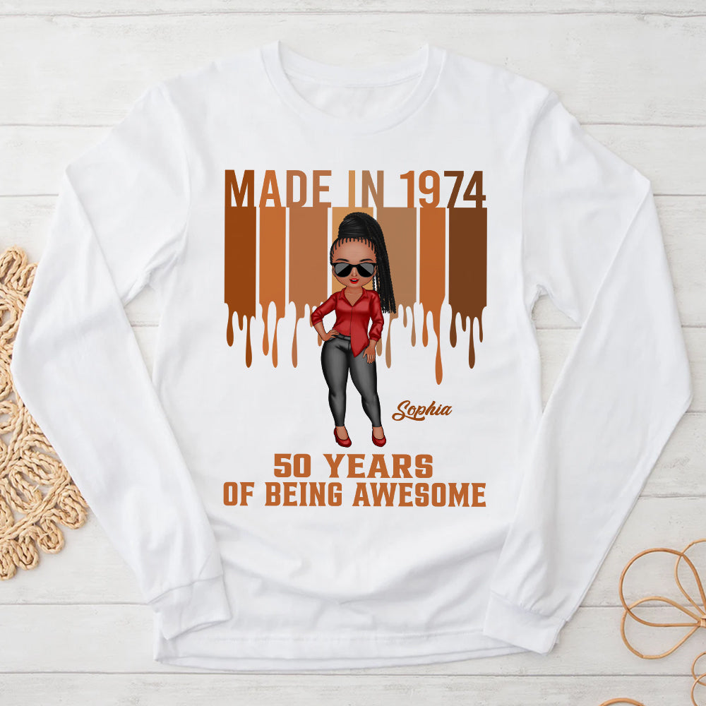 50th Birthday Shirts, Custom Birthday Shirts, Turning 50 Shirt, Gifts For Women Turning 50, 50 And Fabulous Shirt, 1974 Shirt - HCT