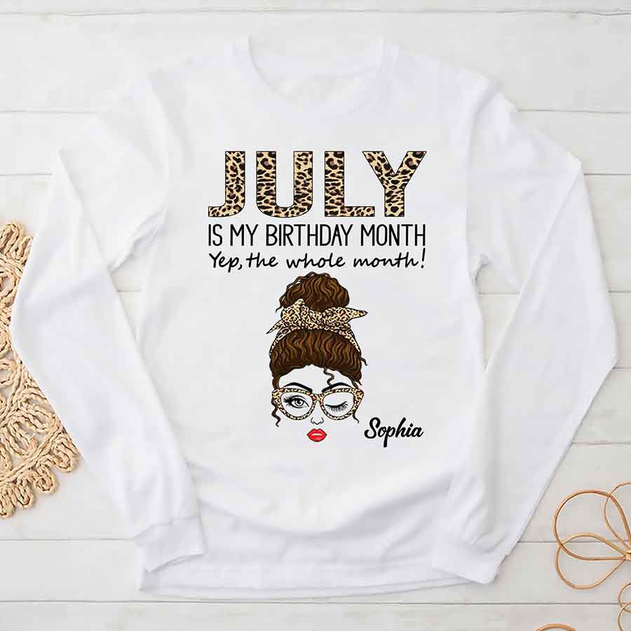 July Birthday Shirt, Custom Birthday Shirt, Queens Born In July, July Birthday Shirts For Woman, July Birthday Gifts-YPT-ALK