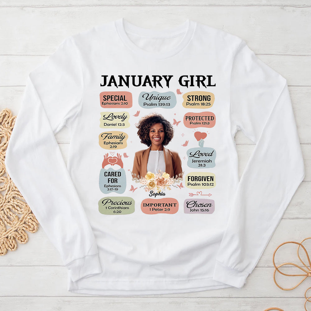 Custom January Birthday Shirt For Woman, Queens Are Born In January Gifts, January Birthday Woman Shirt, January Queen Gift