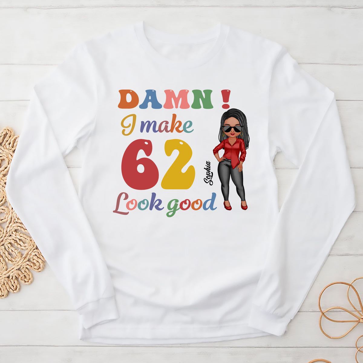 62nd Birthday Shirts, Custom Birthday Shirts, Turning 62 Shirt, Gifts For Women Turning 62, 62 And Fabulous Shirt, 1962 Shirt - ALK