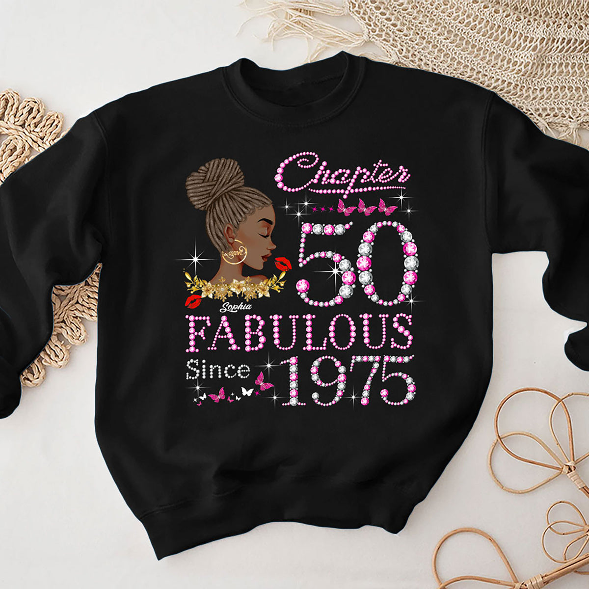 50th Birthday Shirts For Her, Personalised 50th Birthday Gifts, 1975 T Shirt, 50 And Fabulous Shirt, 50th Birthday Shirt Ideas, Gift Ideas 50th Birthday Woman -YPT-HMT