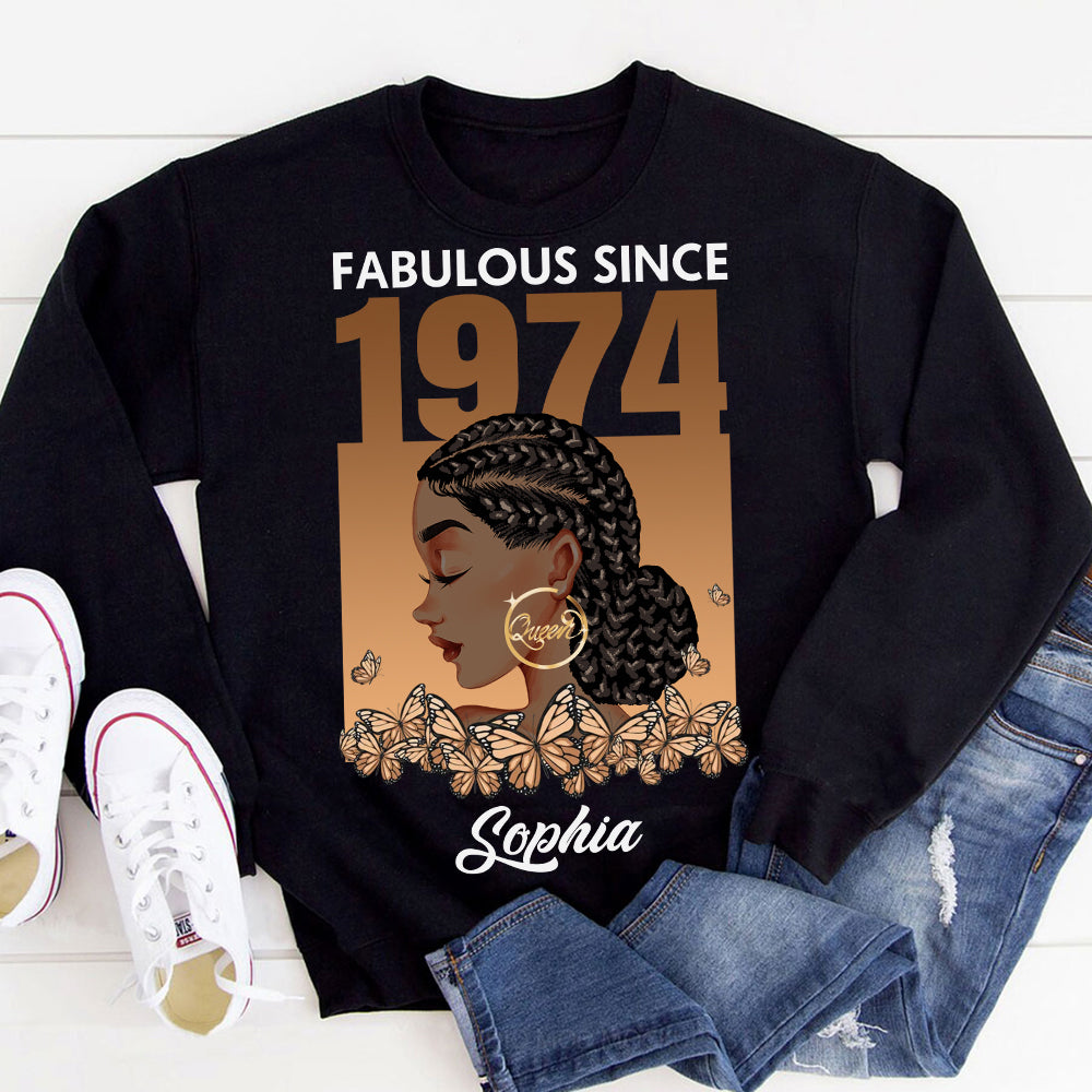 Chapter 50, Fabulous Since 1974 50th Birthday Unique T Shirt For Woman, Her Gifts For 50 Years Old , Turning 50 Birthday Cotton Shirt-ALK